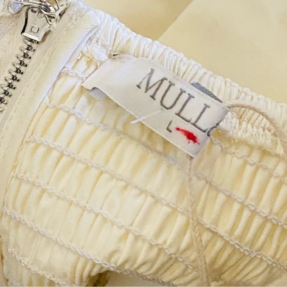 Mulla Los Angeles Ivory Bow Crop Top - Picture 4 of 9